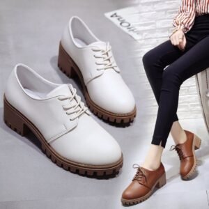 Small leather shoes